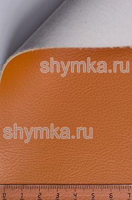 Eco leather Alba Aries №529 ORANGE width 1,4m thickness 1,2mm