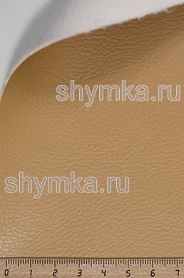 Eco leather Alba Aries №557 DARK-BEIGE width 1,4m thickness 1,2mm