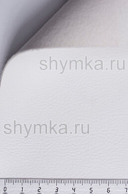 Eco leather Alba Aries №530 SNOW WHITE width 1,4m thickness 1,2mm