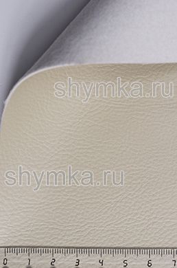 Eco leather Alba Aries №512 IVORY width 1,4m thickness 1,2mm