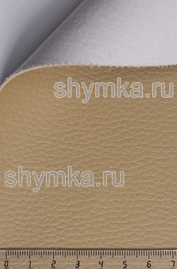 Eco leather Alba Dollaro №557 DARK-BEIGE width 1,4m thickness 1,2mm