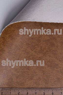 Eco leather Alba Rustika Leo №559 OCHER width 1,4m thickness 1,2mm