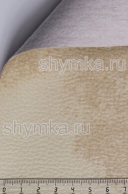 Eco leather Elena Lak №512T IVORY width 1,4m thickness 1,2mm