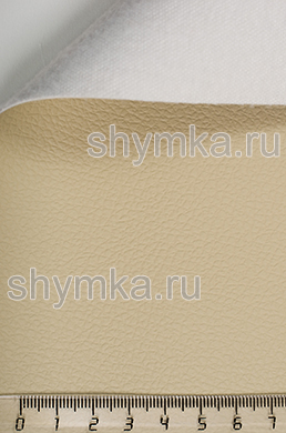 Eco leather ALBA Project D 555 CREAM thickness 1,2mm width 1,4m