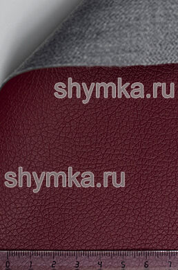 Eco leather Art-Vision 1 №102 BURGUNDY width 1,38m thickness 1,2mm