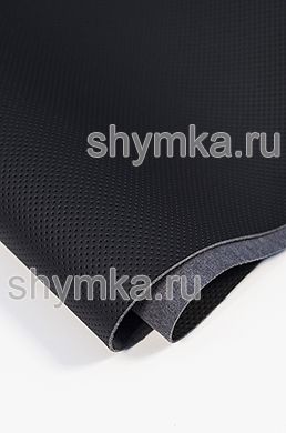 Eco microfiber leather FOR STEERING WHEEL Nappa SW-P-PN 01 BLACK with false perforation thickness 1,35mm width 1,4m