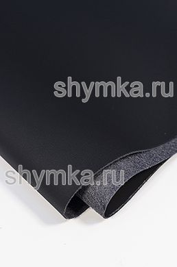 Eco microfiber leather Schweitzer Nappa 0500 JET BLACK thickness 1,2mm width 1,35mm
