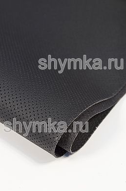 Eco microfiber leather with perforation Dakota PD 2165 GRAPHITE width 1,4m thickness 1,5mm
