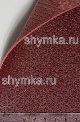 Eco microfiber leather with perforation Dakota PD 2121 RED-BROWN width 1,4m thickness 1,5mm