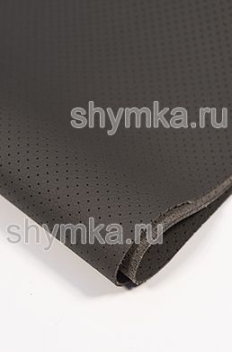 Eco microfiber leather with perforation GT 2150 DARK-GREY thickness 1,5mm width 1,4m