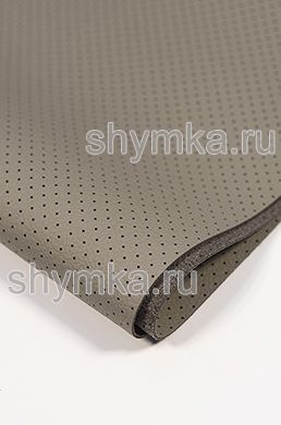 Eco microfiber leather with perforation GT 2153 LIGHT-GREY thickness 1,5mm width 1,4m