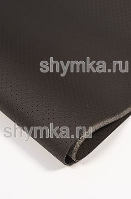 Eco microfiber leather with perforation GT 3453 DARK BRONZE thickness 1,5mm width 1,4m