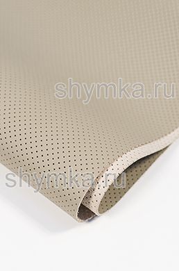 Eco microfiber leather with perforation Nappa PN 2140 SAND width 1,4m thickness 1,5mm