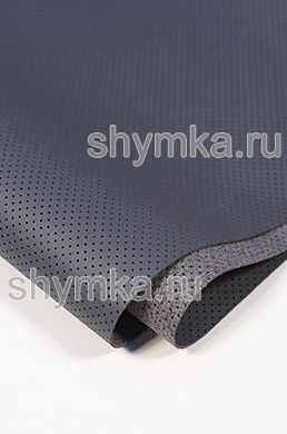 Eco microfiber leather with perforation Nappa PN 1133 GREY width 1,4m thickness 1,3mm
