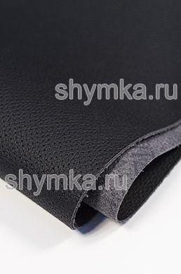 Eco microfiber leather FOR STEERING WHEEL Schweitzer BMW with false perforation 0500 BLACK thickness 1,4mm width 1,35mm