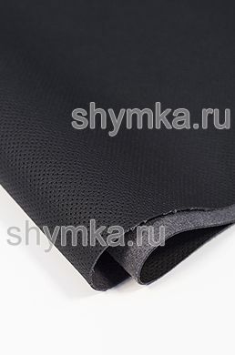 Eco microfiber leather Schweitzer FOR STEERING WHEEL Mercedes with false perforation 0500 BLACK thickness 1,5mm width 1,35m