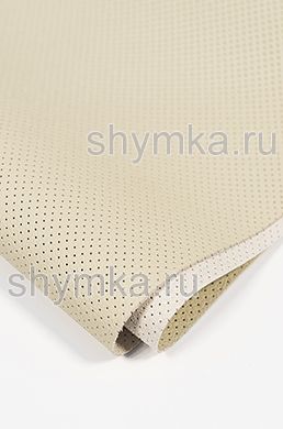 Eco microfiber leather Schweitzer BMW with perforation 1005 IVORY thickness 1,3mm width 1,35mm