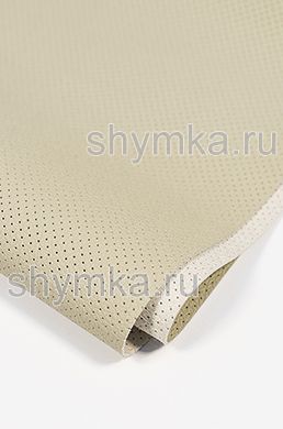 Eco microfiber leather Schweitzer BMW with perforation 1007 CREME thickness 1,3mm width 1,35mm