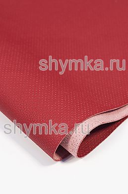 Eco microfiber leather Schweitzer BMW with perforation 1012 ROSSO thickness 1,3mm width 1,35mm