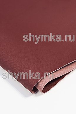 Eco microfiber leather Schweitzer BMW 4012 LEATHER RED thickness 1,3mm width 1,35mm
