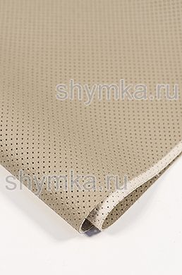 Eco microfiber leather Schweitzer BMW with perforation 1100 ONION WHITE thickness 1,3mm width 1,35mm