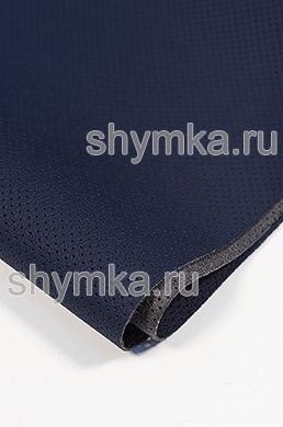 Eco microfiber leather Schweitzer BMW with perforation 2965 SUIT BLUE thickness 1,3mm width 1,35mm