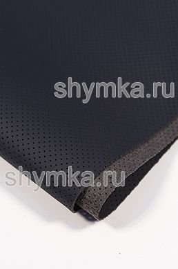 Eco microfiber leather Schweitzer Nappa with perforation 2391 ALPINE DUCK GREY thickness 1,3mm width 1,35mm