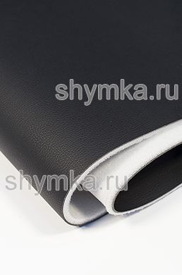 Eco microfiber leather Standart BLACK on foam 5mm with spunbond width 1,4m thickness 6,3mm