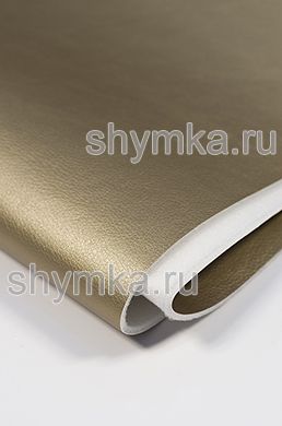 Eco leather on foam rubber 3mm (THREE!) and spunbond Oregon SLIM GOLD GLITTER width 1,4m