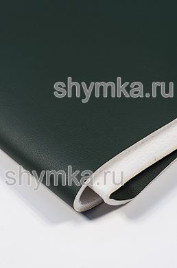 Eco leather on foam rubber 5mm and spunbond Oregon SLIM DARK GREEN width 1,4m