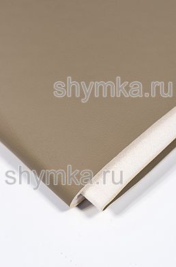 Eco leather on foam rubber 5mm and spunbond Oregon SLIM CAPPUCCINO width 1,4m