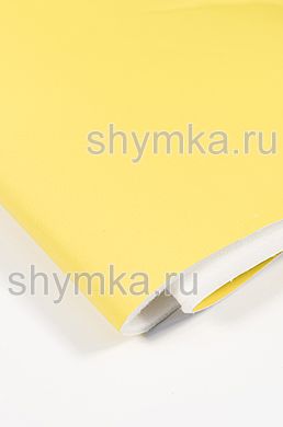 Eco leather on foam rubber 5mm and spunbond Oregon SLIM YELLOW width 1,4m