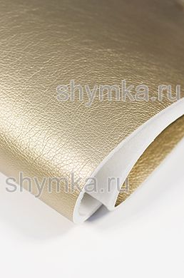 Eco leather on foam rubber 5mm and spunbond Oregon SLIM GOLD GLITTER width 1,4m