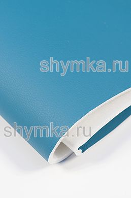 Eco leather on foam rubber 5mm and spunbond Oregon SLIM DARK TURQUOISE width 1,4m