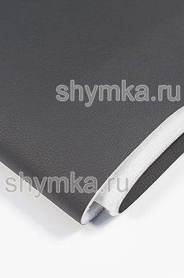 Eco leather on foam rubber and spunbond Oregon STRONG DARK-GREY width 1,4m толщина 6мм