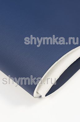 Eco leather on foam rubber 5mm and spunbond Oregon SLIM DARK-BLUE width 1,4m