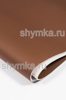 Eco leather on foam rubber 3mm (THREE) and spunbond Oregon STRONG DARK-BROWN width 1,4m