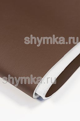 Eco leather on foam rubber 3mm (THREE!) and spunbond Oregon SLIM LIGHT CHOCOLATE width 1,4m