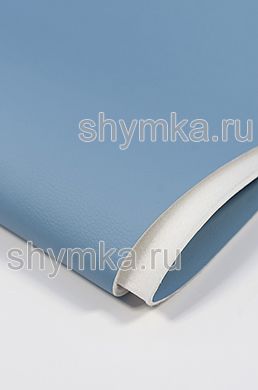 Eco leather on foam rubber 3mm (THREE!) and spunbond Oregon SLIM BLUE width 1,4m