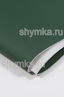 Eco leather on foam rubber 3mm (THREE!) and spunbond Oregon SLIM GREEN width 1,4m