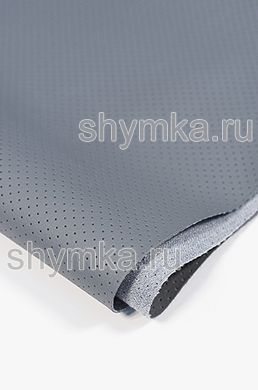 Eco leather Oregon STRONG with perforation LIGHT-GREY width 1,4m thickness 1mm