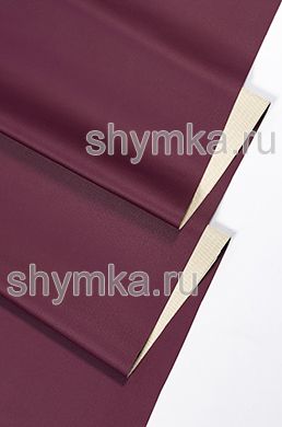 Eco leather Stretch MARGO knitted CHERRY thickness 0,5mm width 1,38m