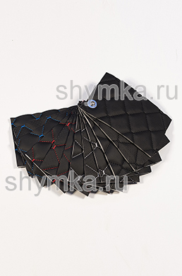 Catalog of Quilted eco leather RHOMBUS NEO on black spunbond