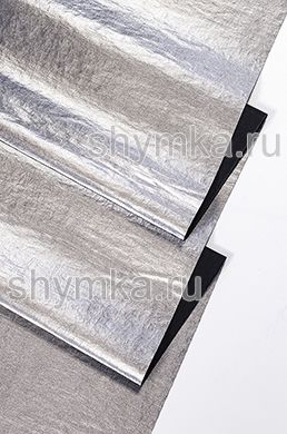 Raincoat fabric Chameleon MASERATI BLACK SILVER thickness 0,2mm width 1,38m